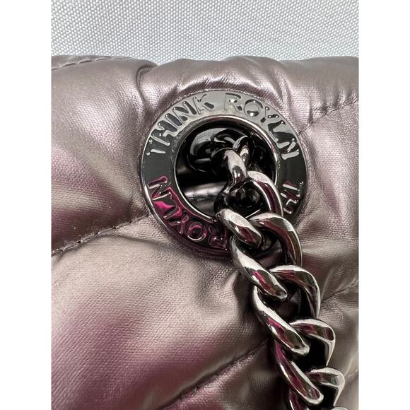 Think Royln Shoulder Bag Quilted Crossbody/Shoulder Tote Adjustable Chain Strap - Picture 12 of 16